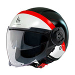 Casque jet moto - Viale noir rouge - Vignette | Boutique biker