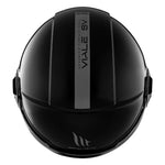 Casque jet moto - Viale noir uni - Vignette | Boutique biker