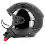 Casque jet moto - Leov Noir Brillant - Vignette | Boutique biker