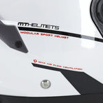 Casque moto modulable - Atom blanc - Vignette | Boutique biker