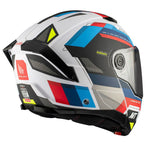 Casque moto modulable - Atom bleu noir rouge brillant - Vignette | Boutique biker