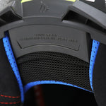 Casque moto modulable - Atom bleu noir rouge brillant - Vignette | Boutique biker