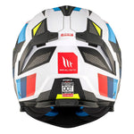 Casque moto modulable - Atom bleu noir rouge brillant - Vignette | Boutique biker