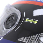 Casque moto modulable - Atom bleu noir rouge brillant - Vignette | Boutique biker