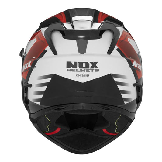 Casque-moto-Nox-N304S-Carver-Blanc-Rouge