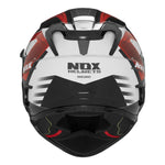 Casque intégral - Carver Blanc & Rouge - Vignette | Boutique biker