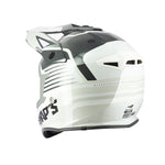 Casque Moto Cross - Blur S818 Gris et Blanc - Vignette | Boutique biker