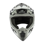 Casque Moto Cross - Blur S818 Gris et Blanc - Vignette | Boutique biker