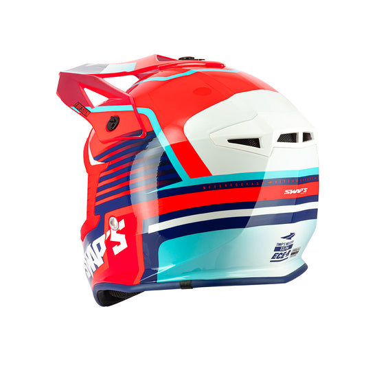 Casque-moto-cross-rouge-arriere