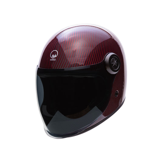 casque intégral bordeaux urbain pour moto femme et homme