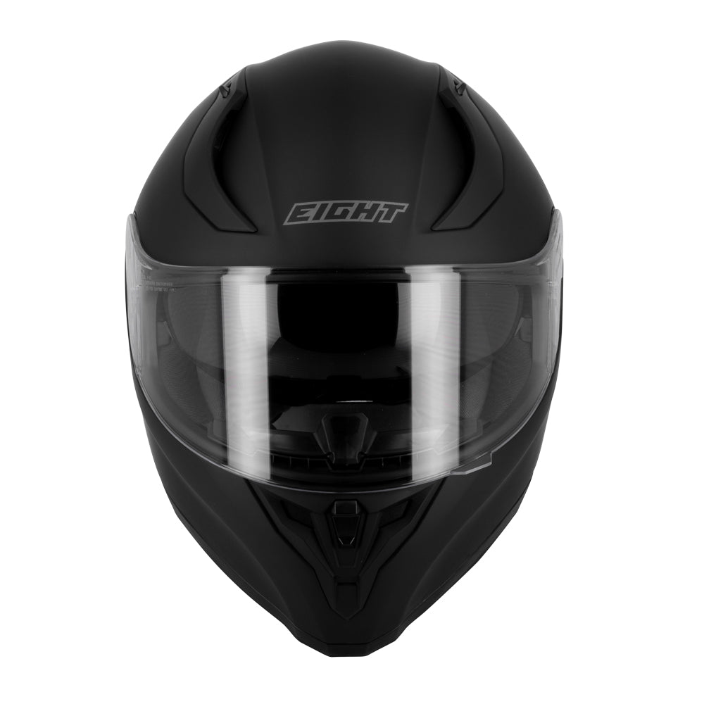 Casque de moto noir