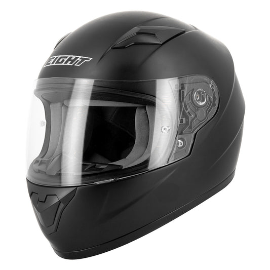 casque intégral noir mat pour enfant