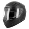 casque intégral noir mat pour enfant