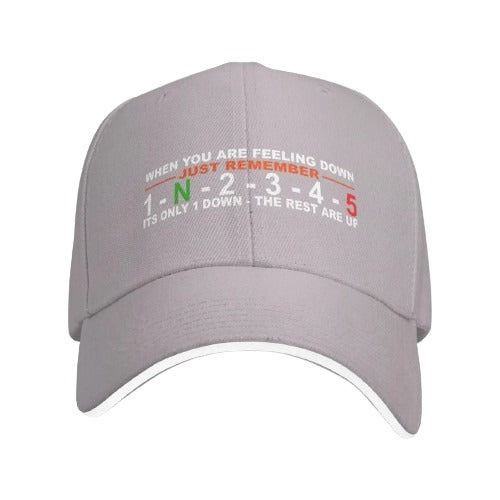 Casquette de moto boite de vitesse gris