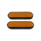 Paire de catadioptres orange courts pour fourche moto, design compact, visibilité latérale accrue de jour comme de nuit