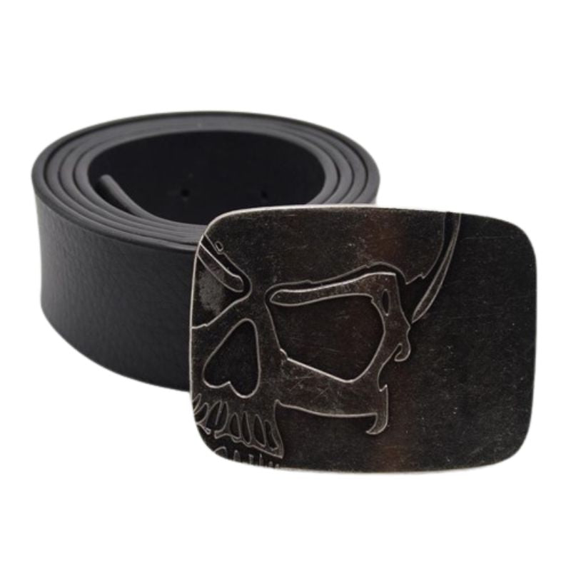 Fibbia Cintura Intercambiabile Teschio E Aquila - Motociclista Biker Rocker - Foto 2