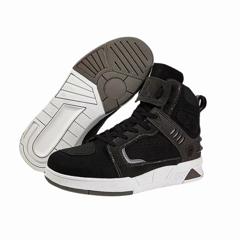 chaussures basket moto pour homme et femme avec semelle antidérapante, intérieur matelassé et renfort sélecteur