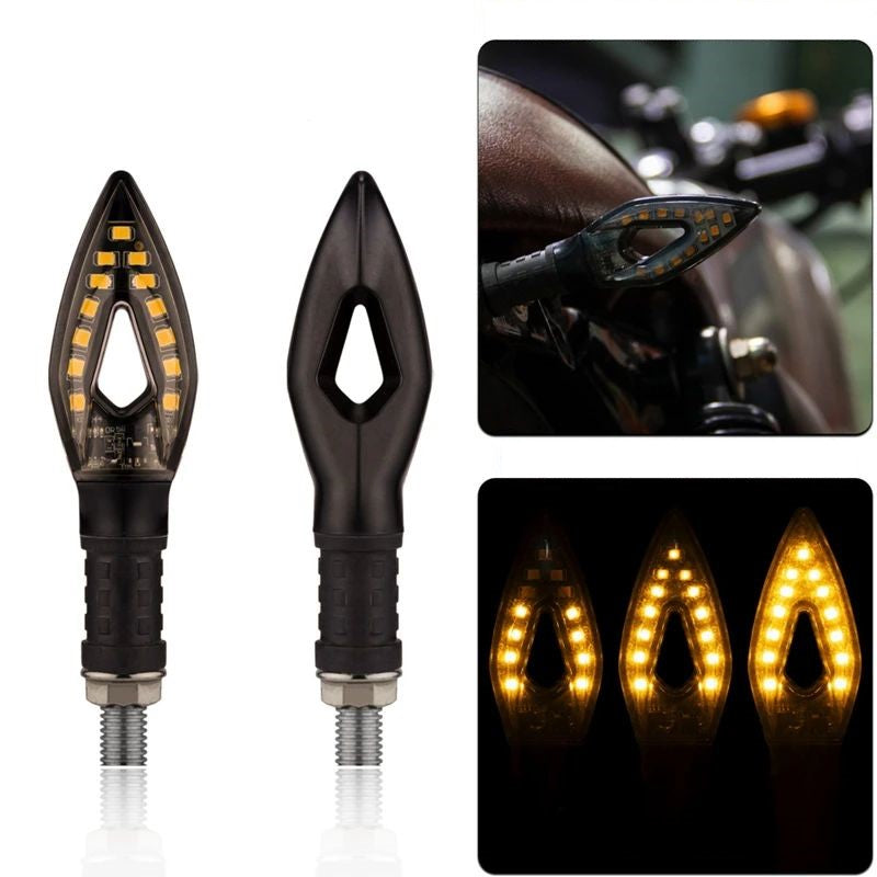 Clignotant À LED Séquentiel Effet De Course Avant Ou Arrière 12V Moto