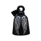 Clochette moto biker porte-bonheur ailes ange doré argenté