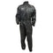 combinaison de pluie noire imperméable pour moto, unisexe, avec bandes réfléchissantes, fermeture zippée et sac de transport compact