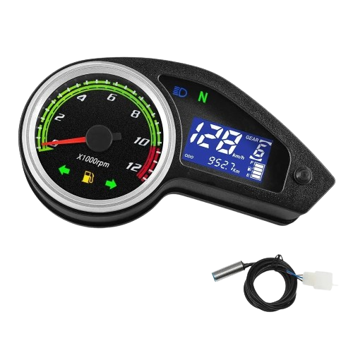 Compteur kilométrique universel à lumière LED Double couleur, compteur