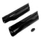 Paire de coquilles de protection de fourche noires pour KTM EXC, finition brillante