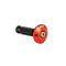 Embouts de guidon plats anodisés orange moto universels Ø13-17