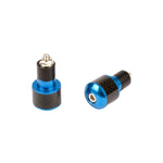 Terminali manubrio - 17mm carbonio nero e anodizzato blu - Vignette | Boutique biker