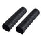 Fourreaux de protection de fourche moto noir style carbone, ajustables et résistants aux chocs