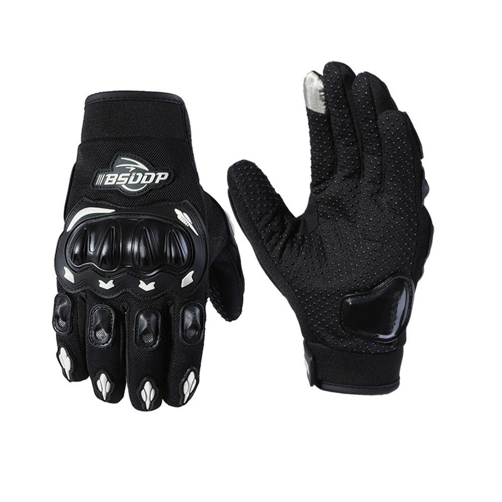 gants été moto biker respirants pour motards urbains avec coque rigide et tissu tactile