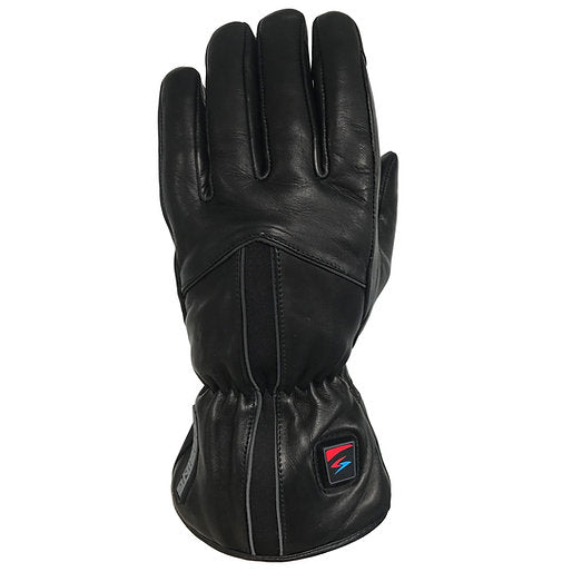 Gants chauffants Gerbing Xtreme GT en cuir noir avec manchette courte et réglage température