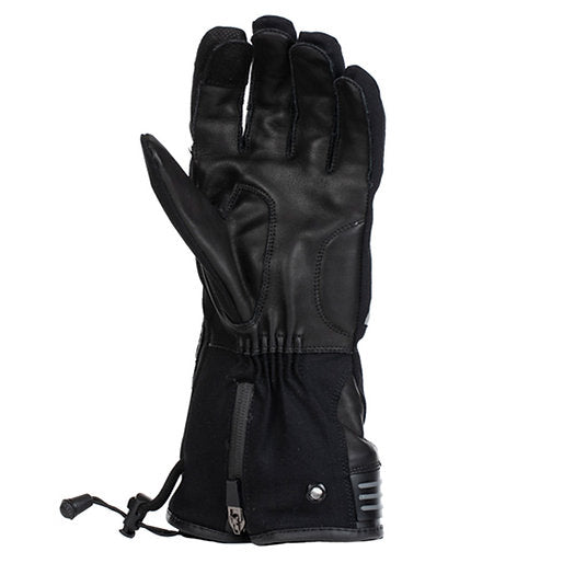 Gants chauffants moto gerbing xtreme textile imperméables avec paume cuir et bouton de chauffe température