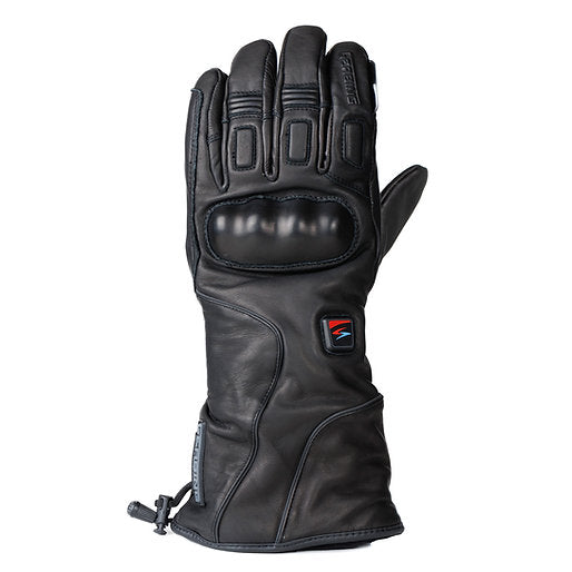 Gants moto chauffants Gerbing Xtreme XRL en cuir noir avec coque, pour homme et femme, hiver, batterie moto ou autonome