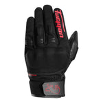Guanti da moto estivi da uomo - Jet D3O® Evo Nero e Rosso - Vignette | Boutique biker