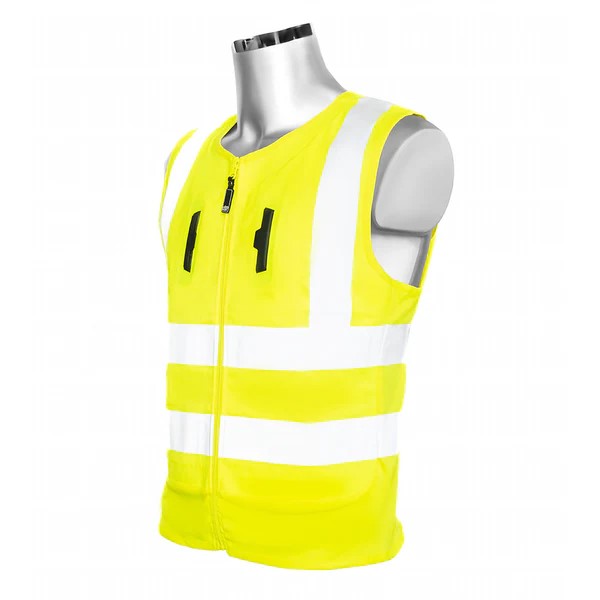 Gilet rafraîchissant chantier jaune fluo haute visibilité Dry-Cool 13 Izi BodyCooling EPI EN20471