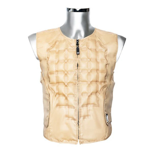 Gilet rafraîchissant beige homme femme Izi BodyCooling Hydrogel 05