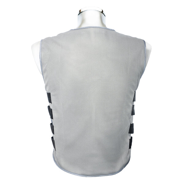 Gilet rafraîchissant professionnel ignifugé IZI PCM01 pour industrie homme et femme gris