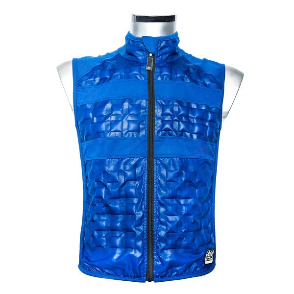 Gilet rafraîchissant sport hydrogel 13 bleu homme femme léger évaporation intense été