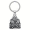 Clochette guardian bell en zinc avec pistolets croisés et roses sculptées pour motards