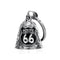 Clochette Guardian Bell Route 66 pour moto en alliage de zinc, style vintage américain