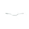 Guidon moto acier chromé bas 22,2 mm longueur 685 mm hauteur 50 mm