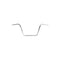 Guidon moto custom apehanger bas 22mm acier noir 820mm