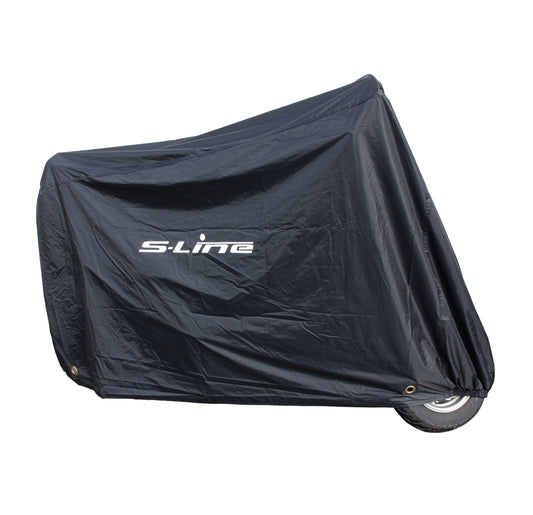 Housse scooter S-Line étanche 190x80x80 avec intérieur PVC, serrage élastique et œillet antivol
