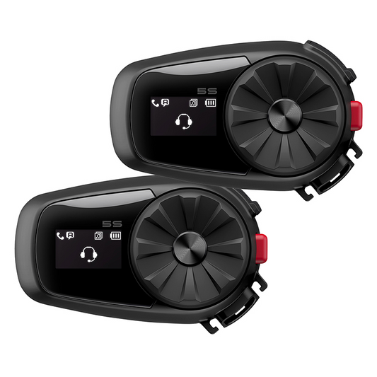 Intercom moto Sena 5S10 duo Bluetooth 5.1 avec écran LCD, son HD, portée 700 mètres, idéal pour rouler en duo