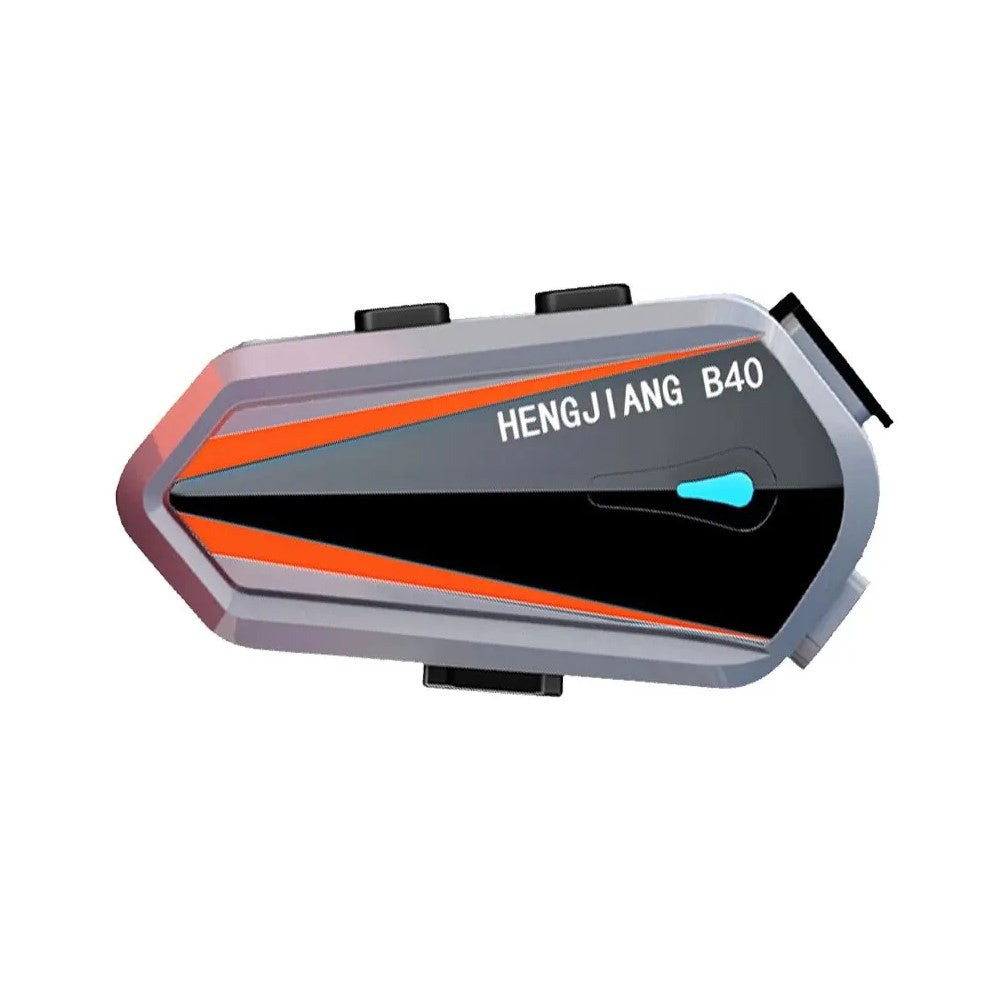 Intercom moto B40 haut de gamme Bluetooth 5.0, étanche, autonomie 30h, portée 500 mètres, réduction de bruit, disponible en gris et noir