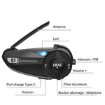Intercom-pour-casque-de-moto-Bluetooth-5.1-etanche-commande-guidon-fonctions