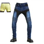 Jeans da moto rinforzati in Kevlar - Blu - Vignette | Boutique biker