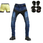 Jeans da moto rinforzati in Kevlar - Blu - Vignette | Boutique biker