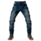 Jean de moto pour homme au design moderne avec coques de protection amovibles, idéal pour un usage urbain ou routier