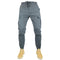Jogging de moto pour homme gris ou vert, avec protections amovibles, coupe moderne et tissu respirant, idéal pour la conduite urbaine